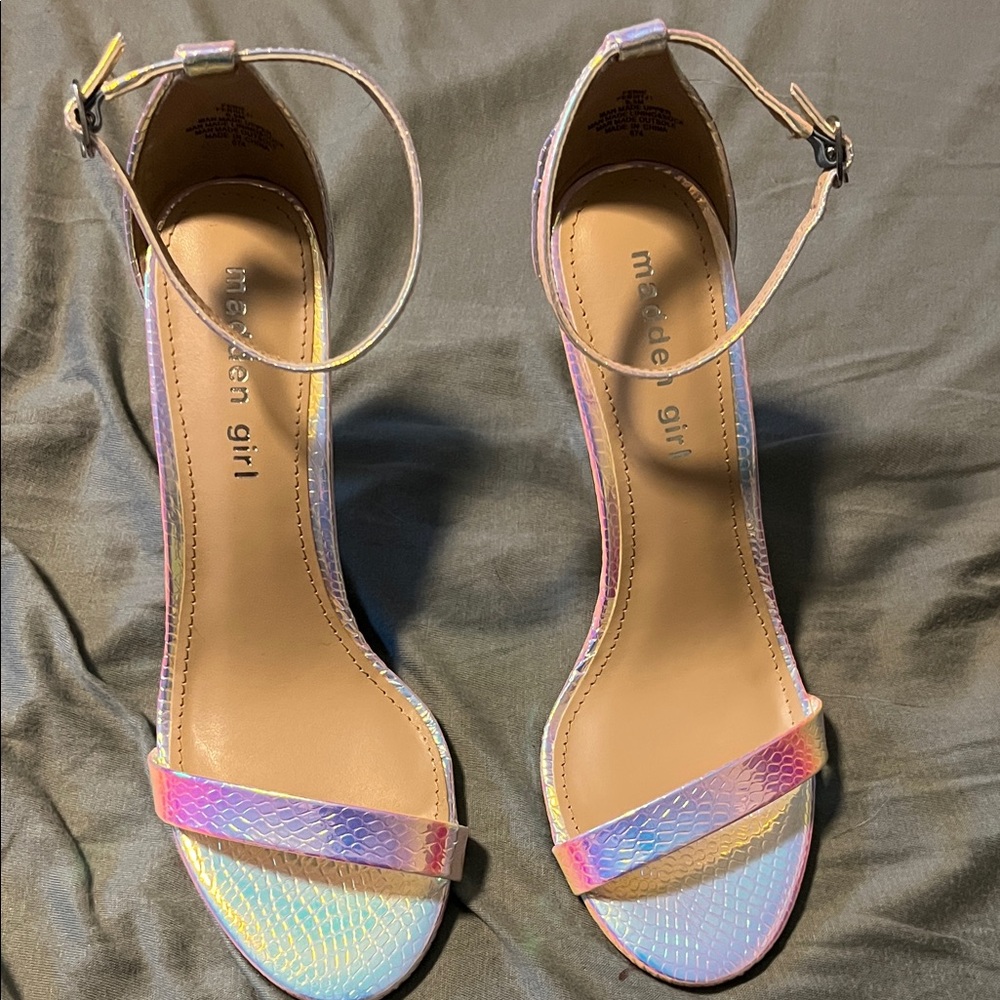 Madden Girl Multicolor Strappy Heels